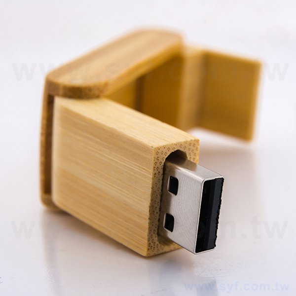 環保隨身碟-原木旋轉式USB-客製隨身碟容量-採購訂製印刷推薦禮品